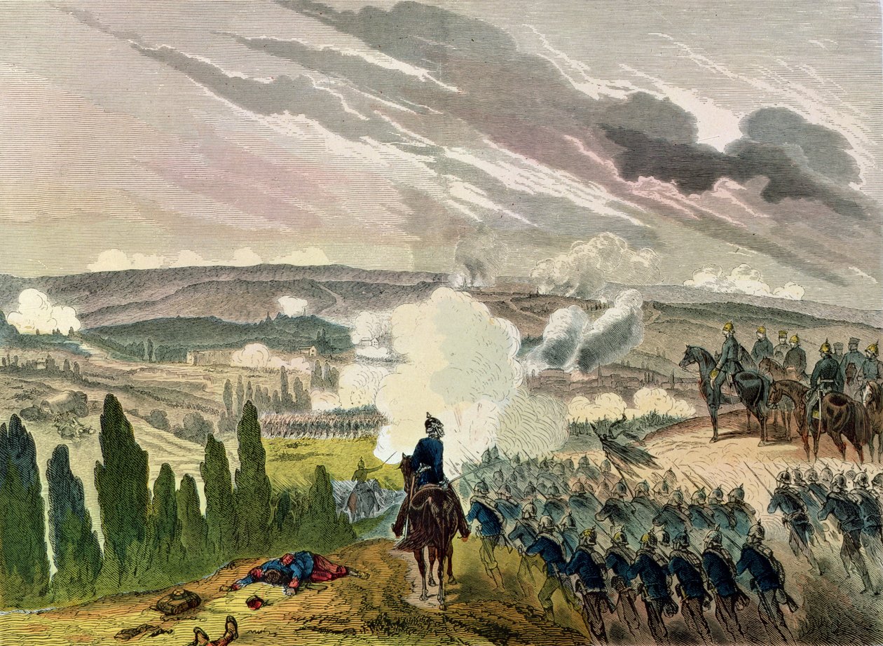 Die Schlacht von Sedan, 1. September 1870 von German School