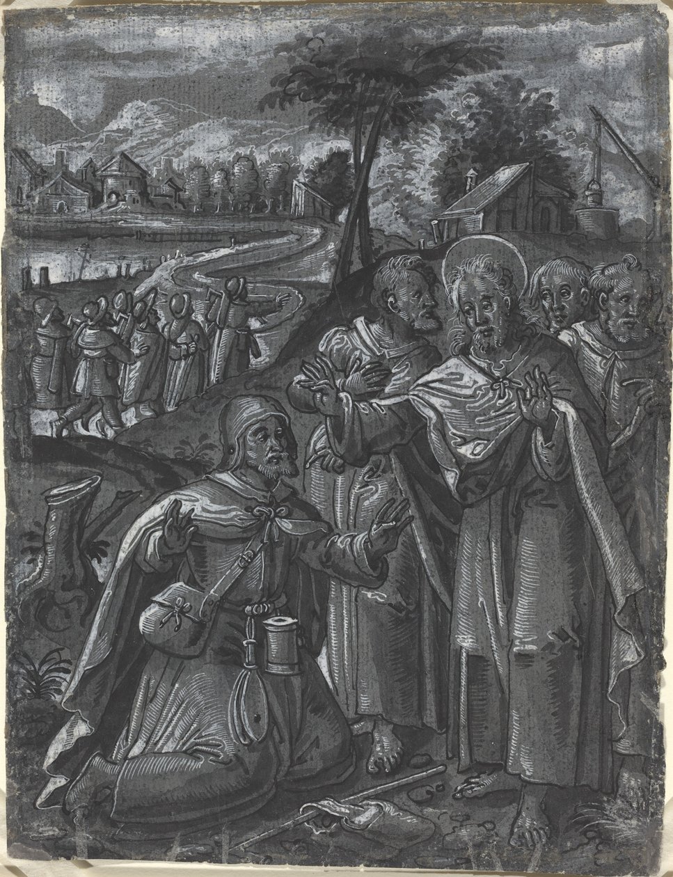 Christus im Streitgespräch mit den Ärzten [recto] von German 16th Century