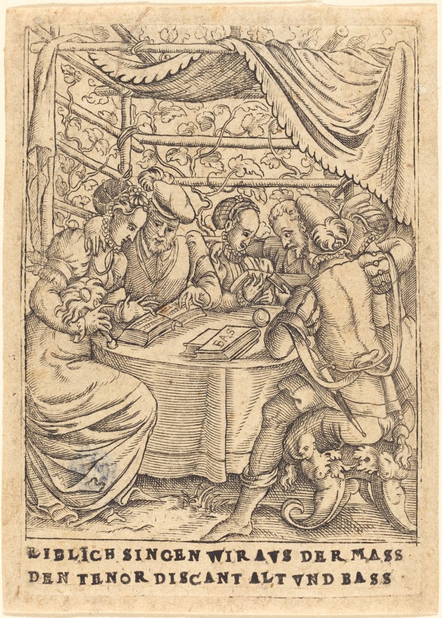 Liblich singen wir aus der Messe den Tenor Diskant Alt und Bass von German 16th Century