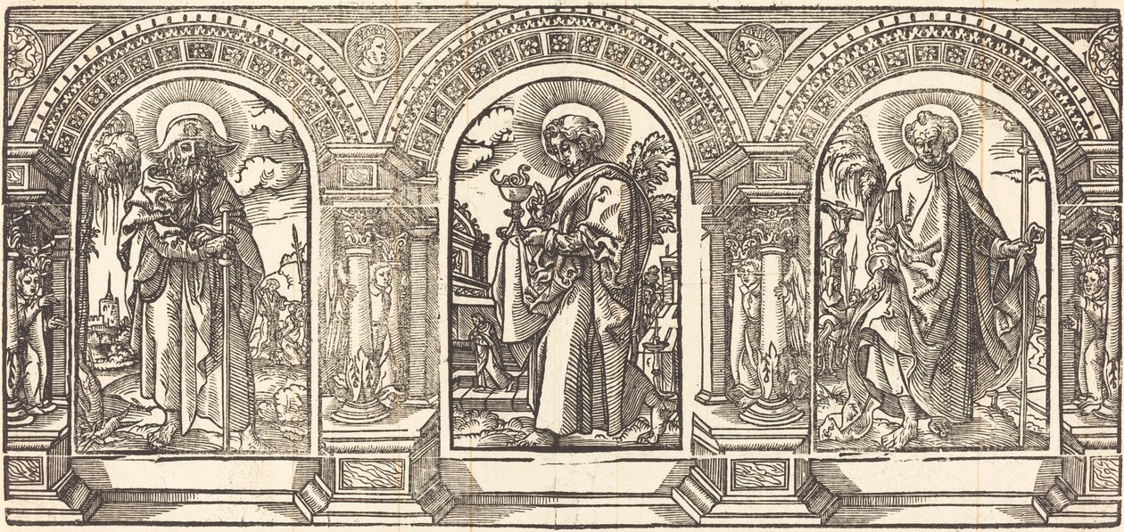 Christus und seine Jünger III von German 16th Century after Martin Schongauer