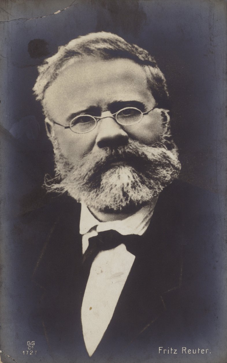 Fritz Reuter (1810-1874), deutscher Schriftsteller von German Photographer