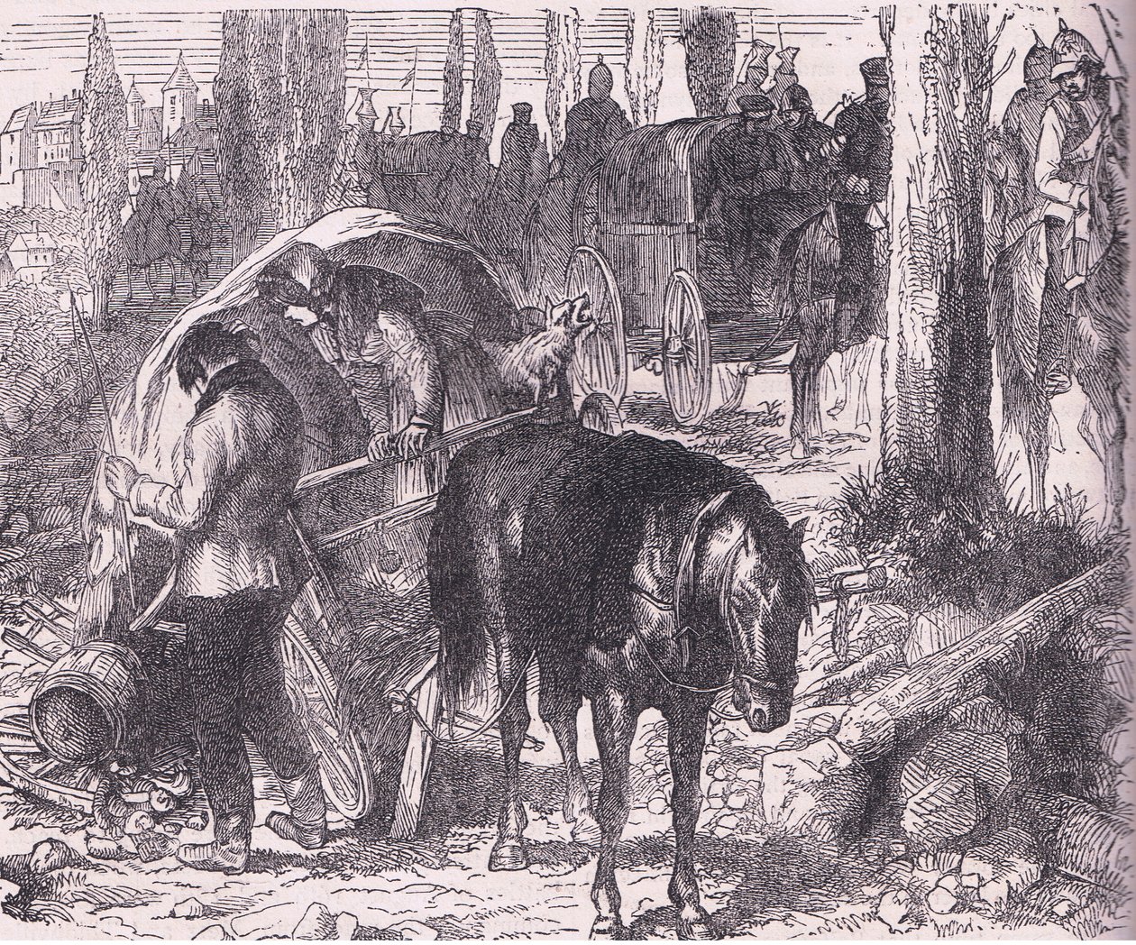 Eine Panne, Cassells Geschichte des Krieges zwischen Frankreich und Deutschland, veröffentlicht von Cassell and Company Limited, ca. 1890 von German School