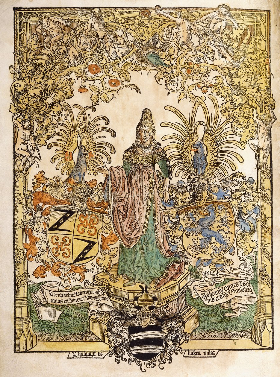 Allegorische Figur von Mainz, 1486 von German School