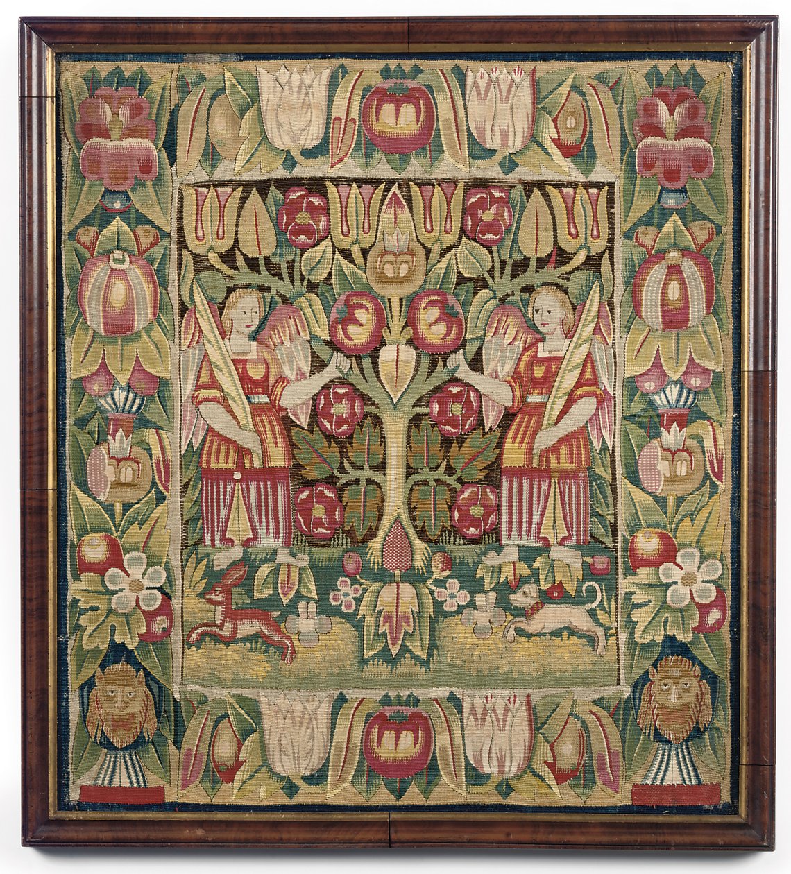 Allegorischer Wandteppich-Kissenbezug, Norddeutschland, wahrscheinlich Hamburg, ca. 1600-50 von German School