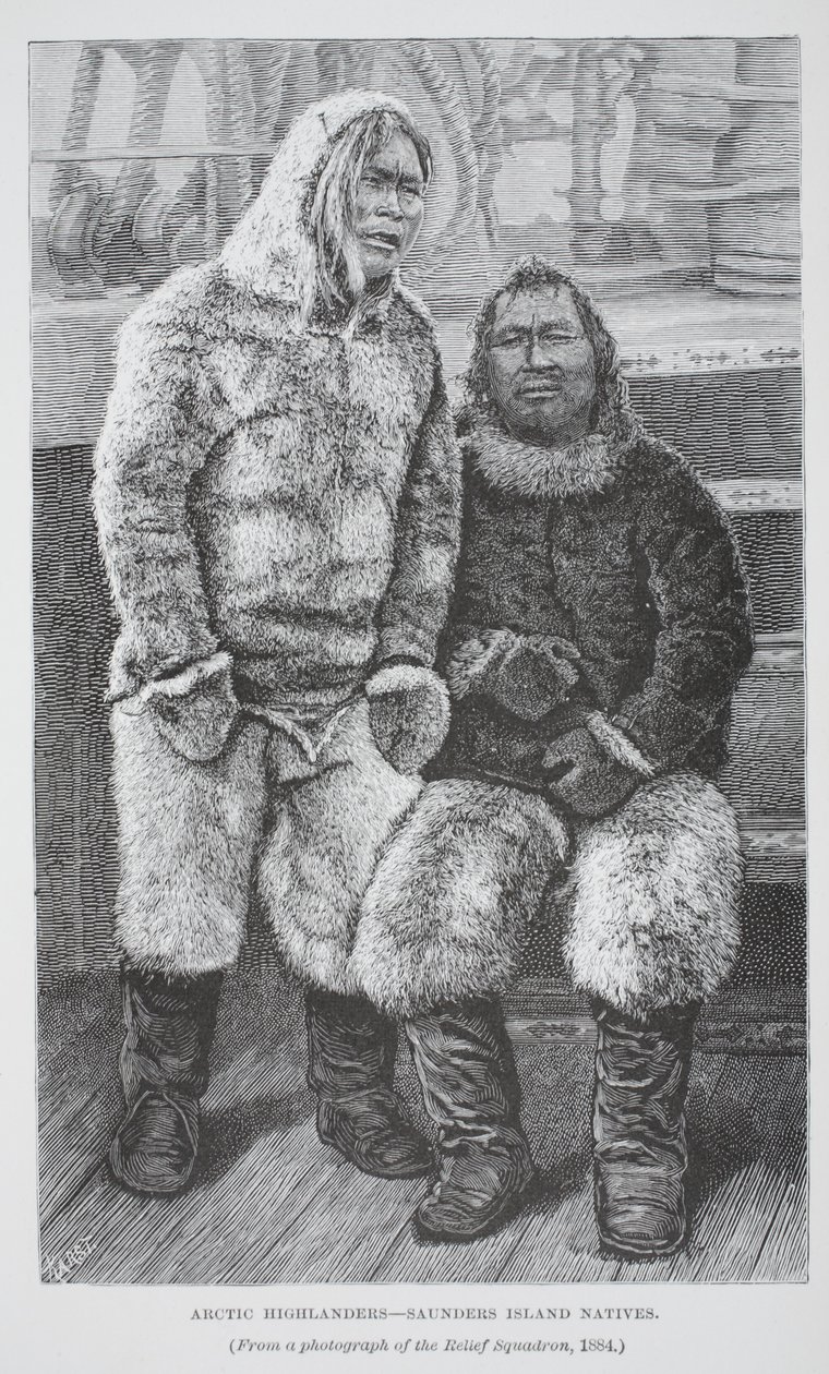 Arktische Hochländer - Eingeborene der Saunders-Insel von German School