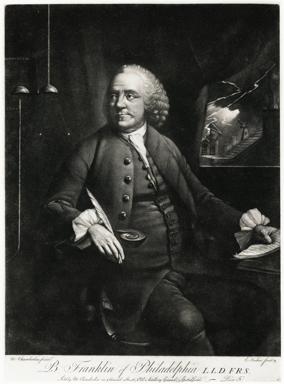 Benjamin Franklin von German School