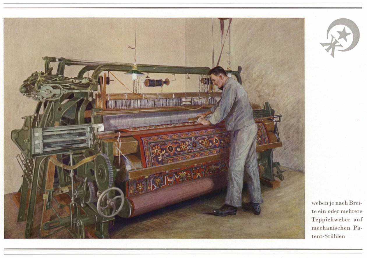 Geschäft der Teppichhersteller Halbmond-Teppichfabrik Von Koch Und Te Kock von German School