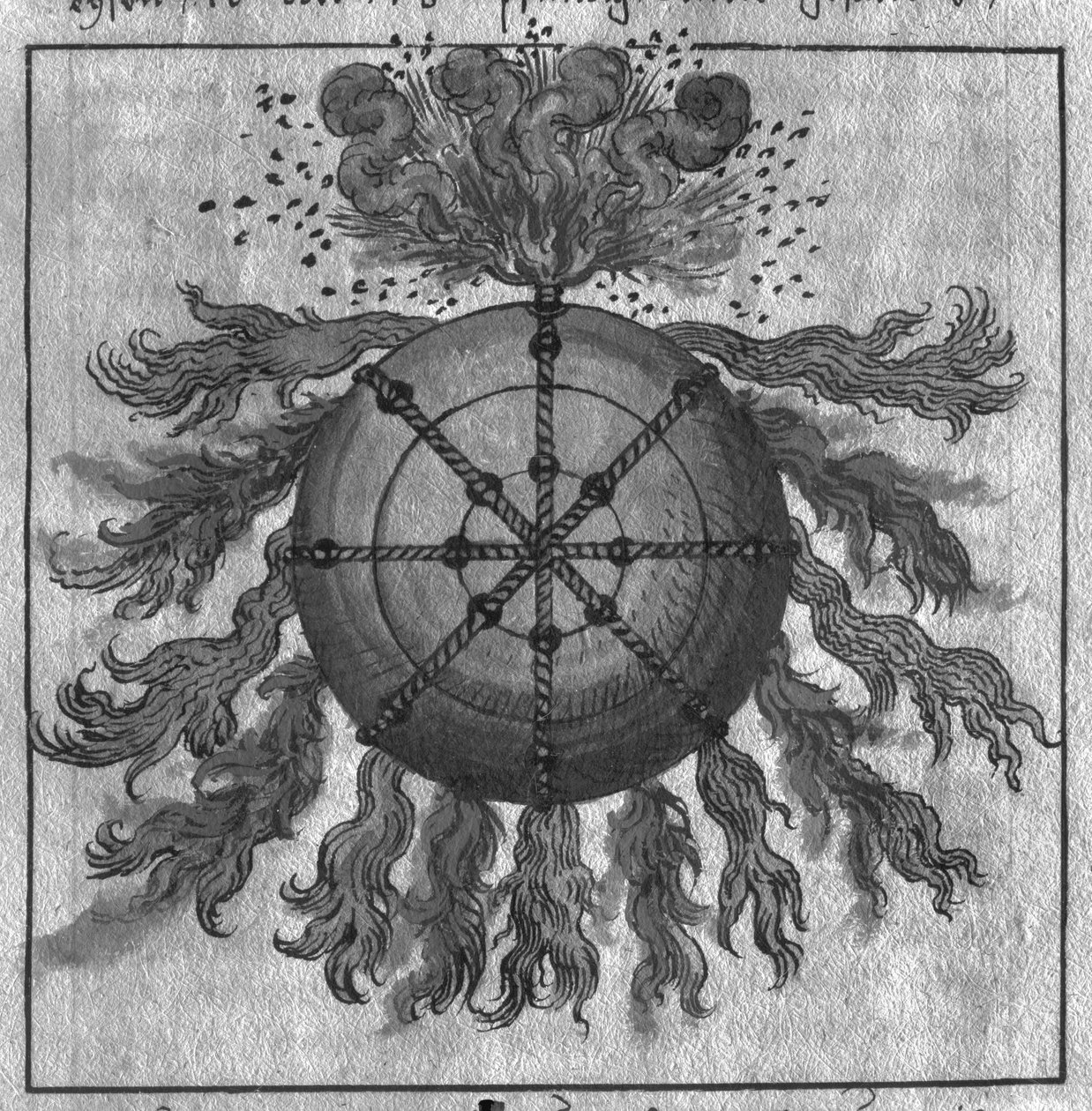 Kanonenkugel, Illustration aus L