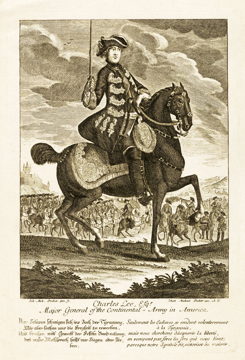 Charles Lee, Esq, Generalmajor der Kontinentalarmee in Amerika von German School