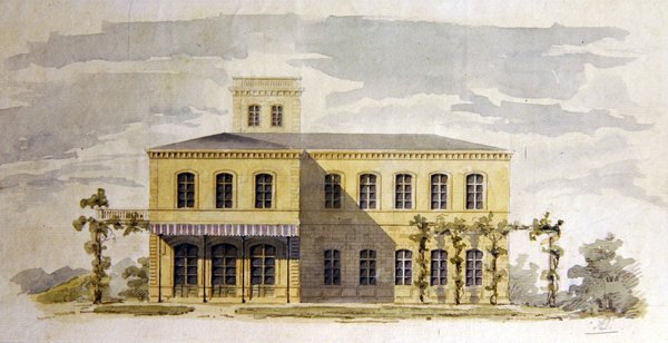 Entwurf für eine italienische klassizistische Villa, ca. 1850 von German School