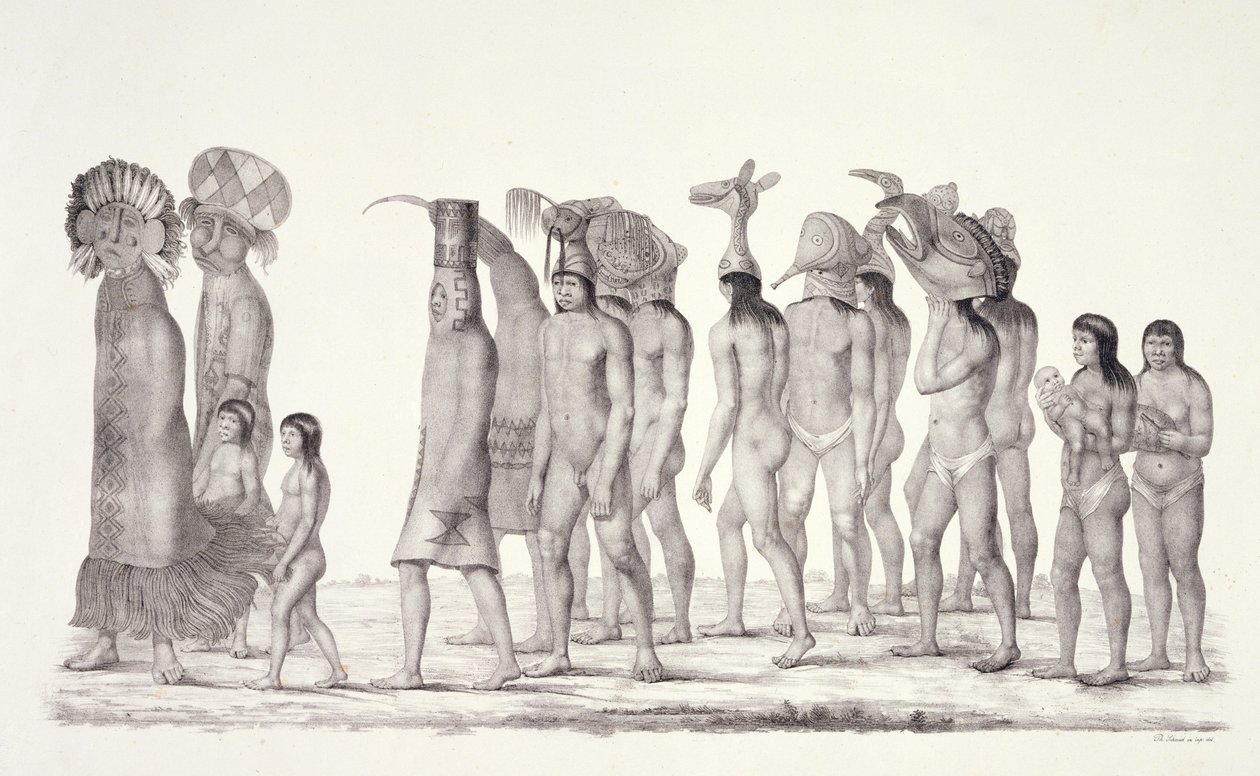 Festlicher Umzug der Tecunas, aus Reisen in Brasilien von German School