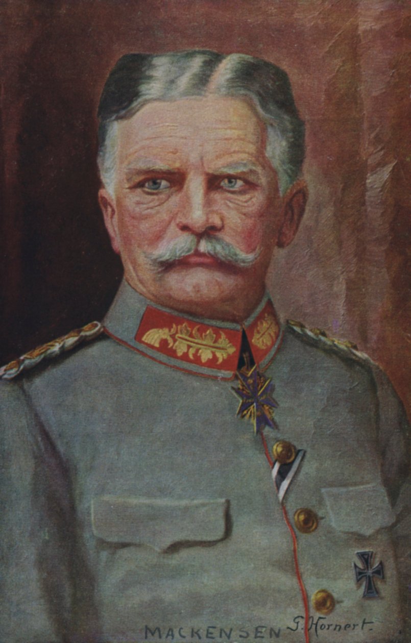 Feldmarschall August von Mackensen, deutscher Militärkommandeur des Ersten Weltkriegs von German School