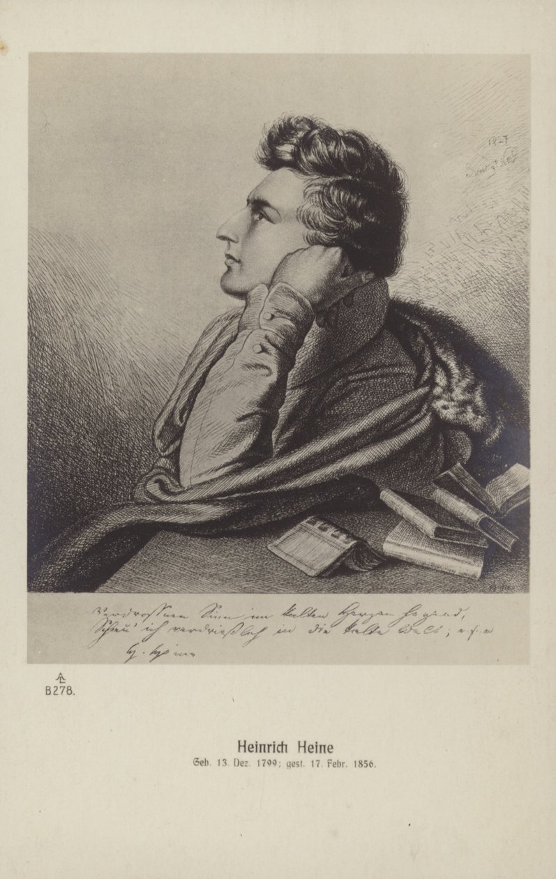 Heinrich Heine (1797-1856), deutscher Dichter von German School
