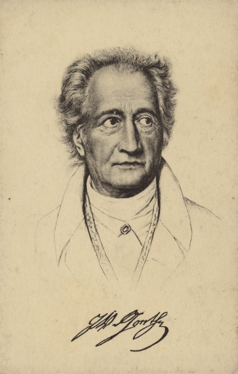 Johann Wolfgang von Goethe (1749-1832), deutscher Dichter, Romanautor und Dramatiker von German School