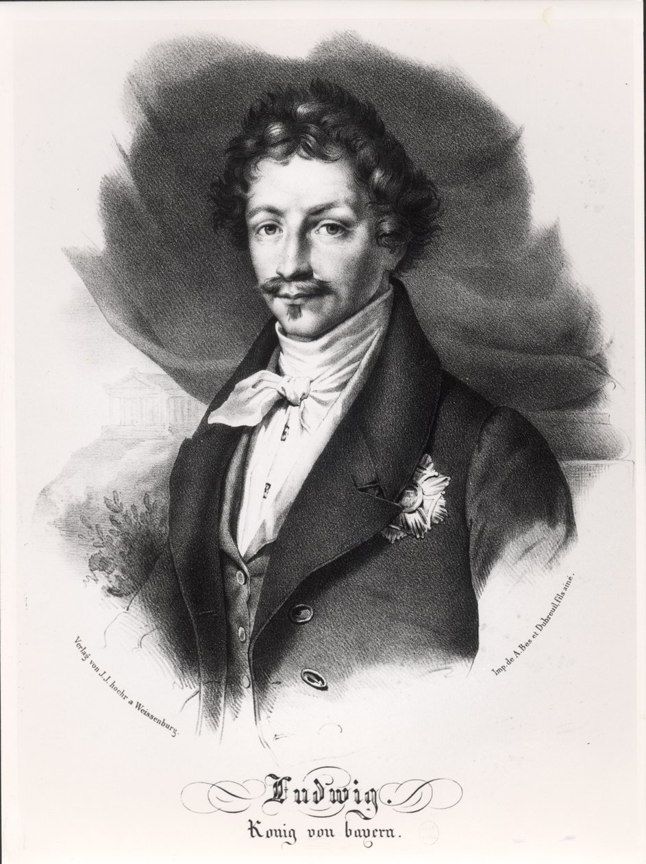 Ludwig I. von Bayern (25. Aug 1786 - 29. Feb 1868) von German School