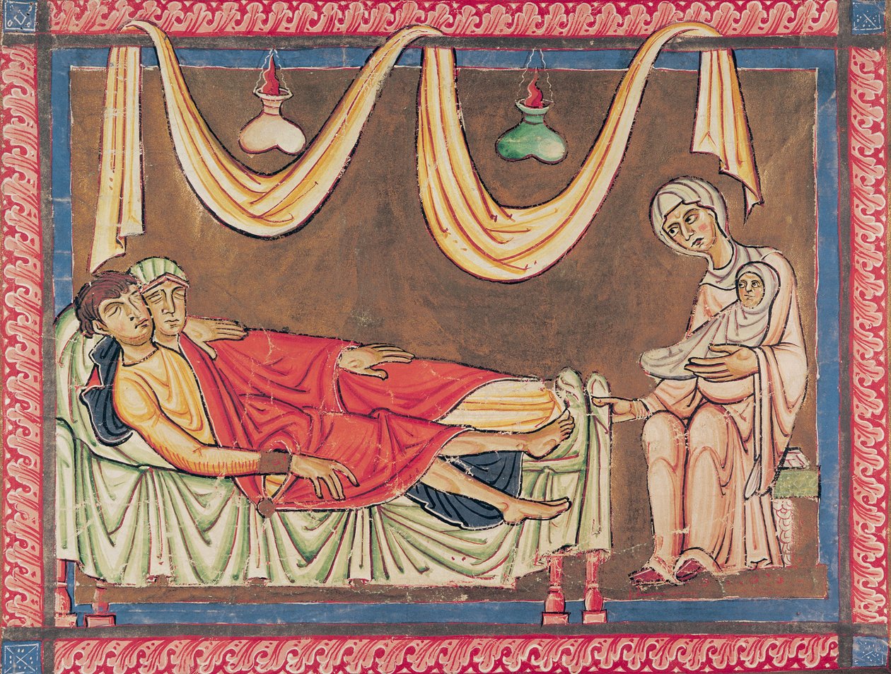 Heirat von Hosea und der Prostituierten, aus der Bibel von St. Andre aux-Bois von German School