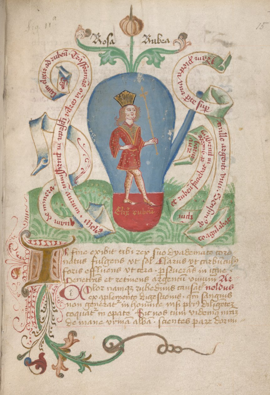 Aus den alchemistischen Traktaten, spätes 15. Jahrhundert von German School