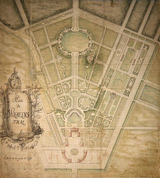 Plan von Wilhelmsthal von German School
