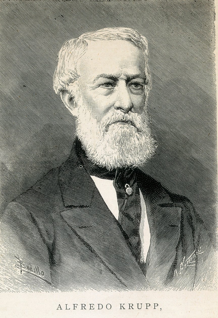 Porträt von Alfred KRUPP (1812-1887), deutscher Stahlindustrieller von German School