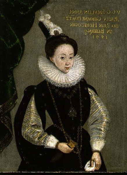 Porträt von Anna Maria, Herzogin von Bayern von German School