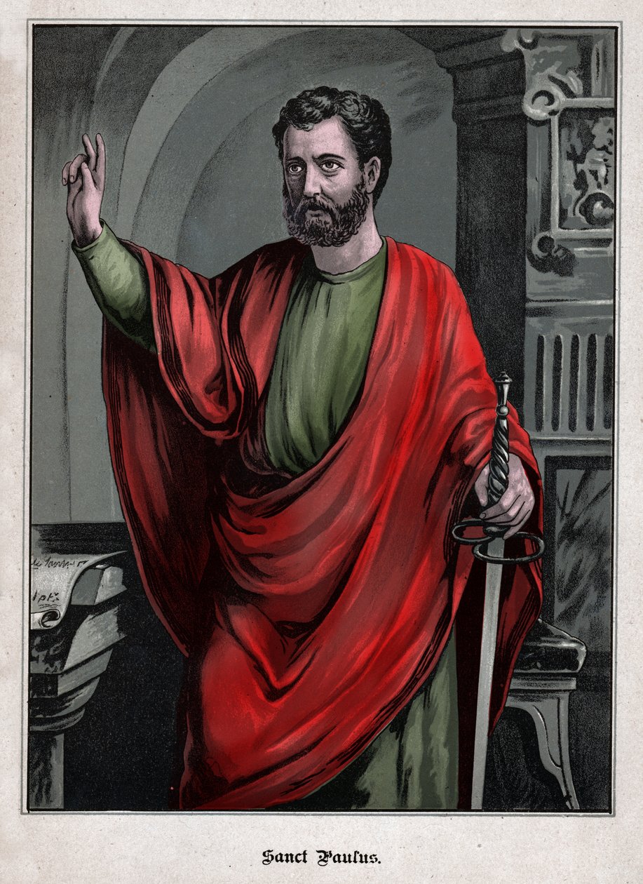 Heiliger Paulus (Gravur) von German School