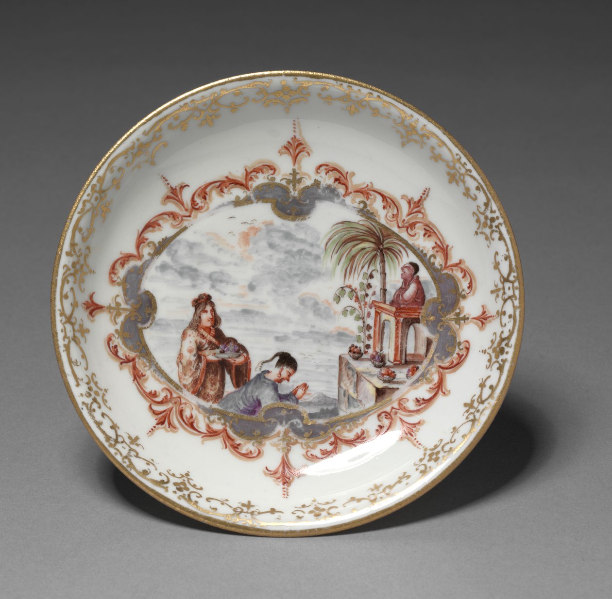 Untertasse, Hersteller Meissener Porzellanmanufaktur, Deutschland, ca. 1723 von German School