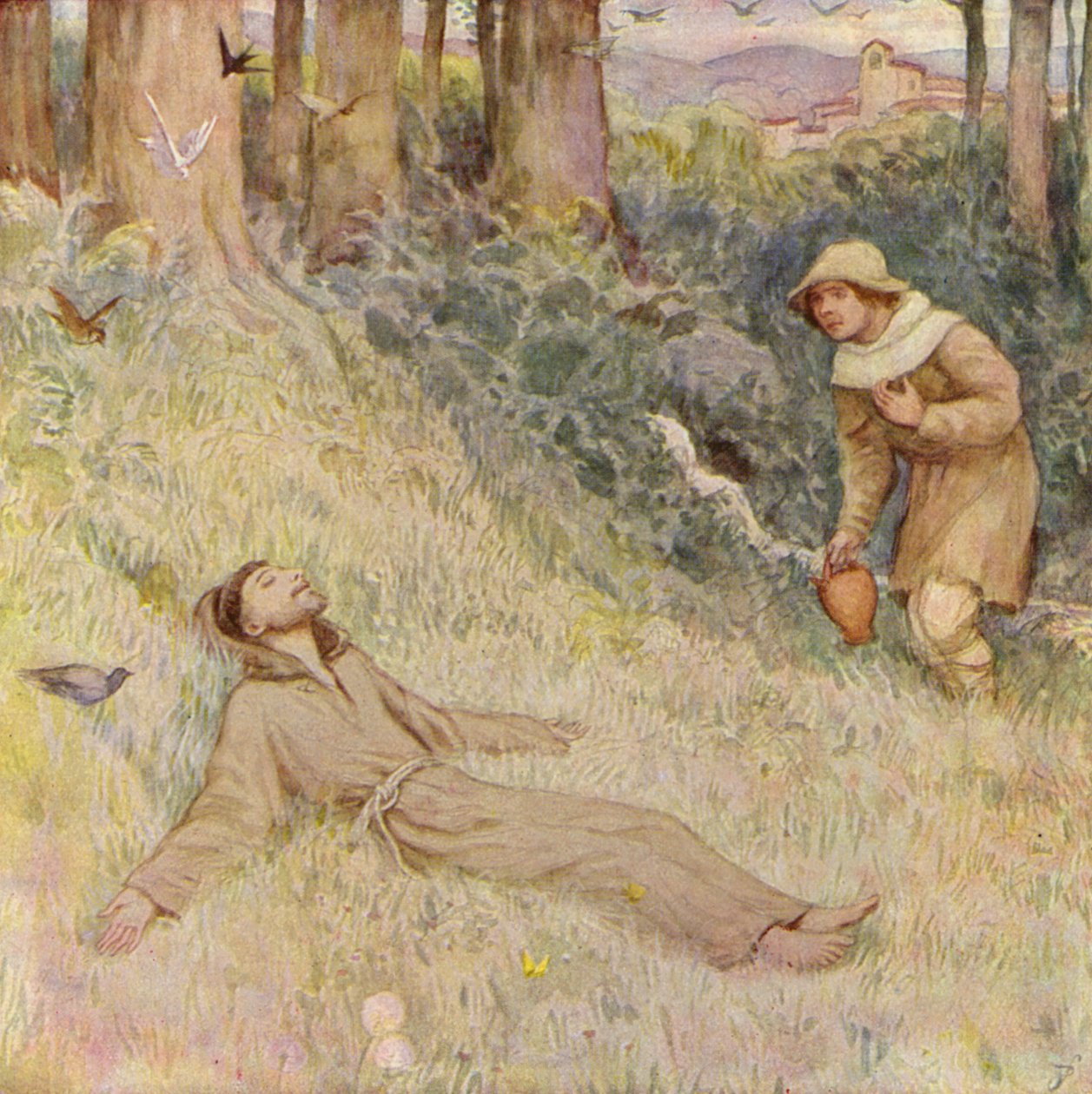 Der heilige Franziskus in Spanien von German School