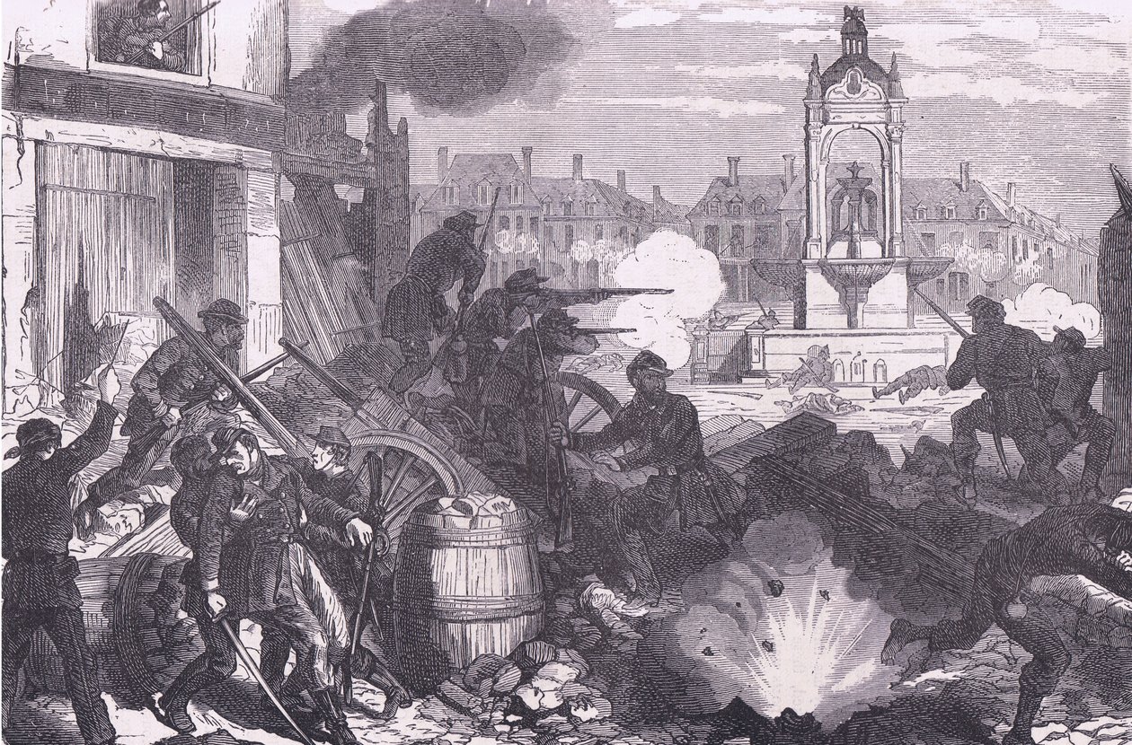 Straßenkämpfe in Chateaudun, Cassells Geschichte des Krieges zwischen Frankreich und Deutschland von German School