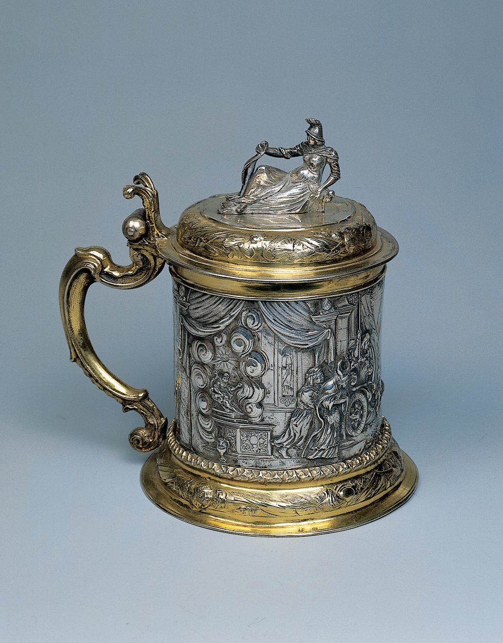 Krug, der Körper mit einer Szene von Alexander und der Legende des Gordischen Knotens, Danzig, ca. 1680 von German School