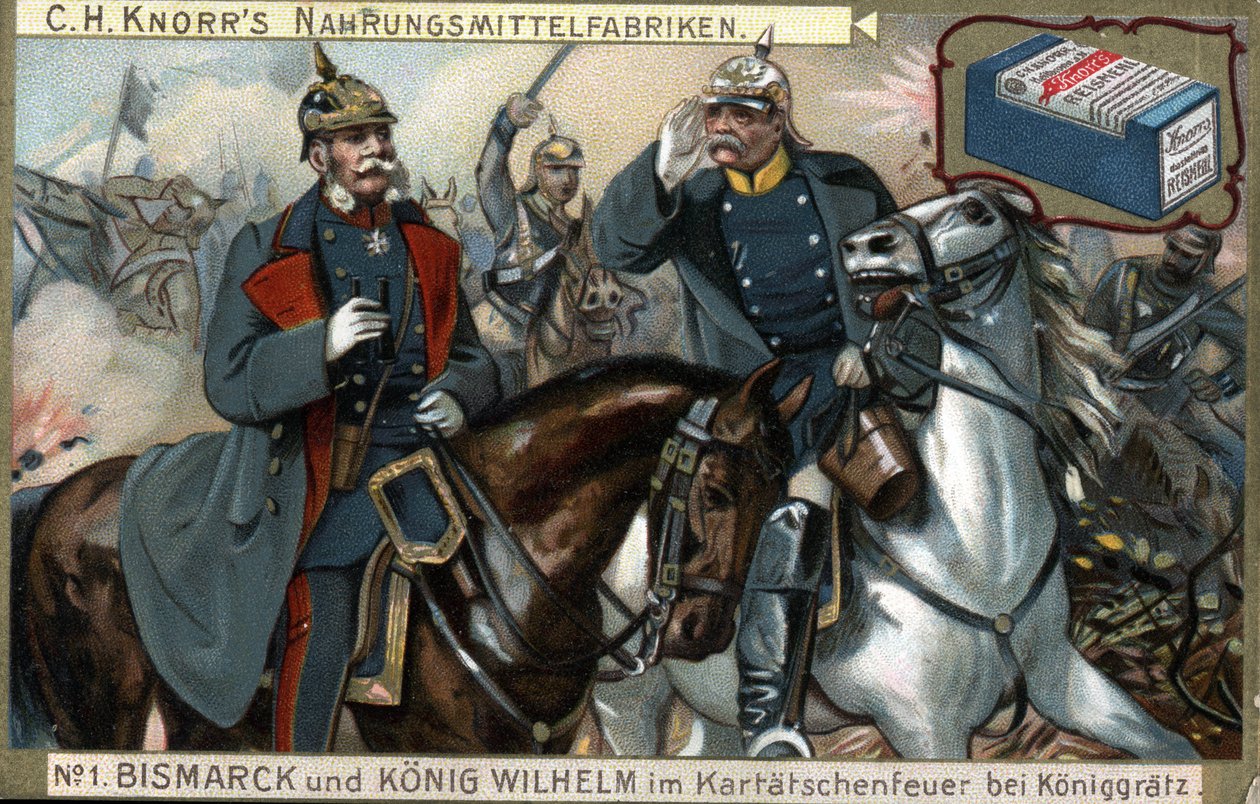 Die Schlacht von Sadowa (auch bekannt als Königgrätz, 3. Juli) von German School