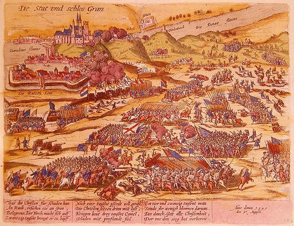 Die Belagerung von Esztergom im Jahr 1595 von German School