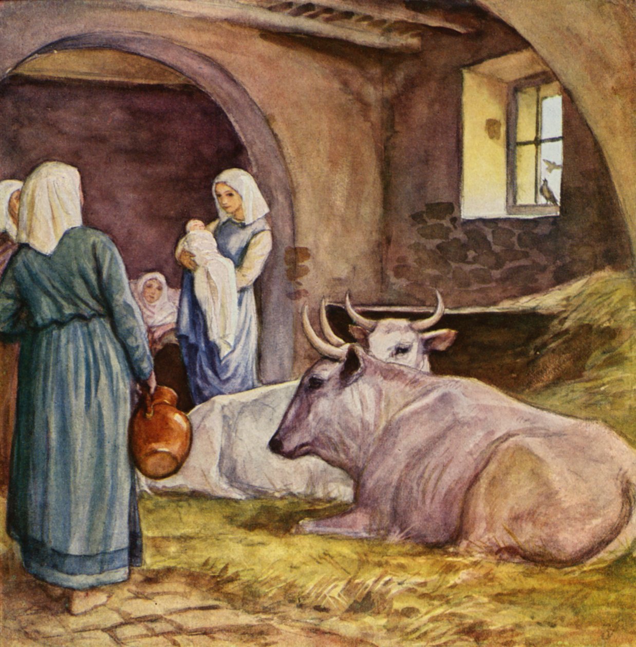 Die Geburt des heiligen Franziskus von German School