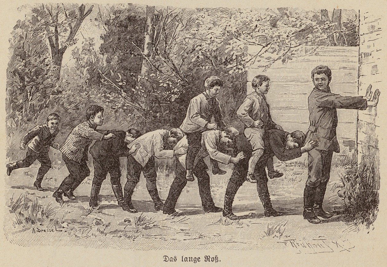 Das lange Pferdespiel von German School