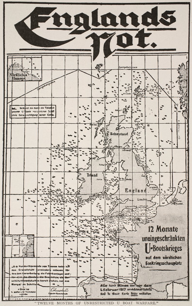 Zwölf Monate uneingeschränkter U-Boot-Krieg, 1917-19 von German School