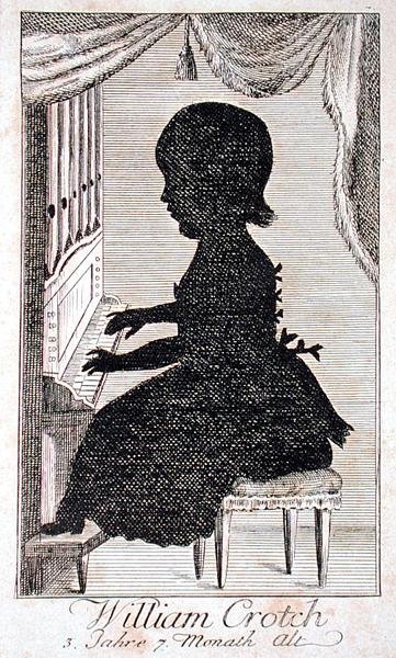 William Crotch (1775-1847) spielt die Orgel von German School