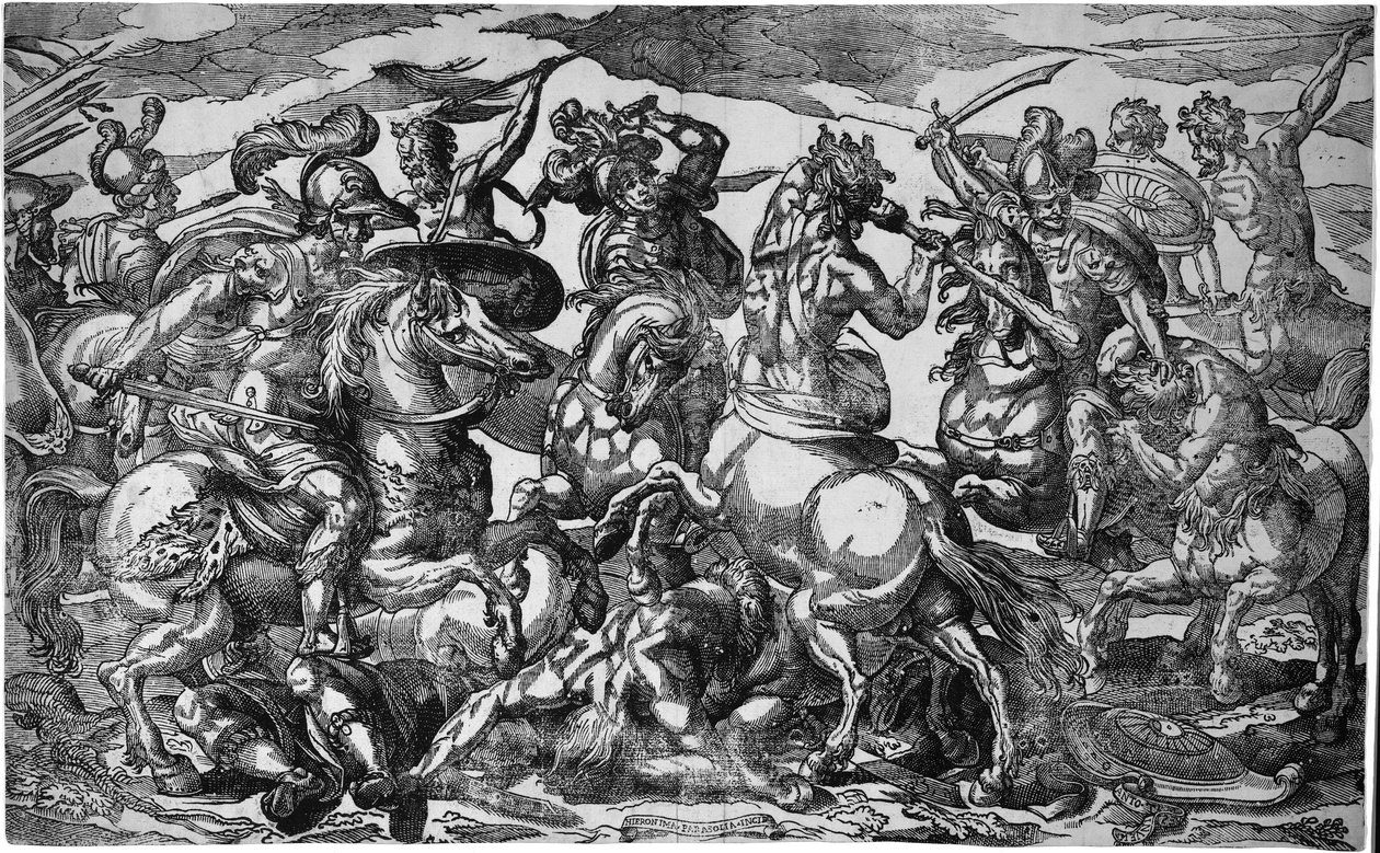 Schlacht der Lapithen und Kentauren, ca. 1600 von Geronima Cagnaccia Parasole