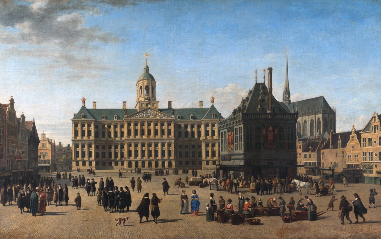 Der Dam in Amsterdam von Gerrit Adriaenszoon Berckheyde