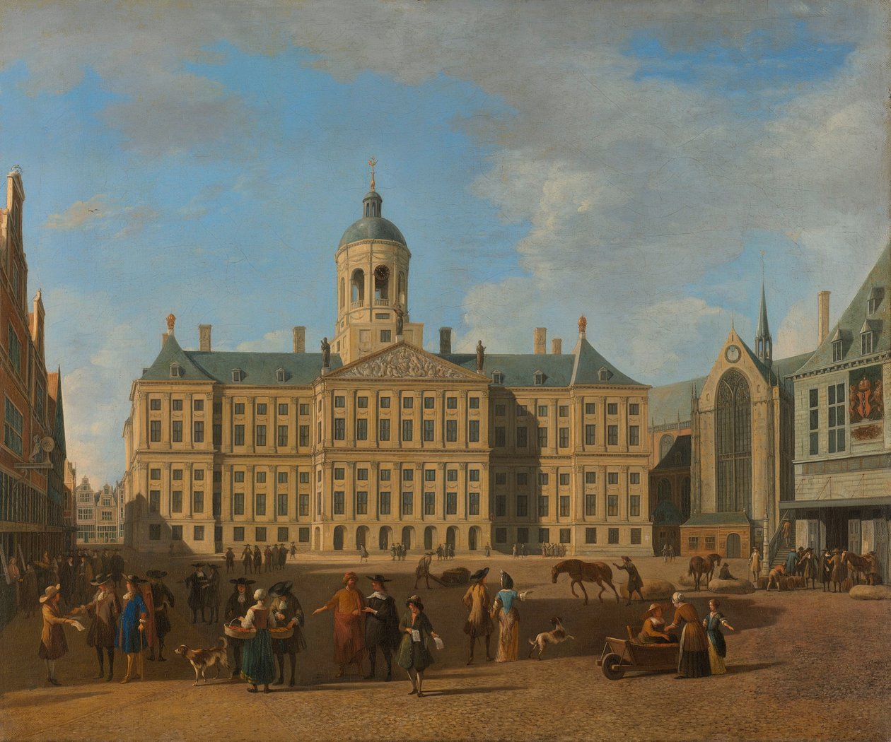 Das Rathaus auf dem Dam in Amsterdam von Gerrit Adriaenszoon Berckheyde