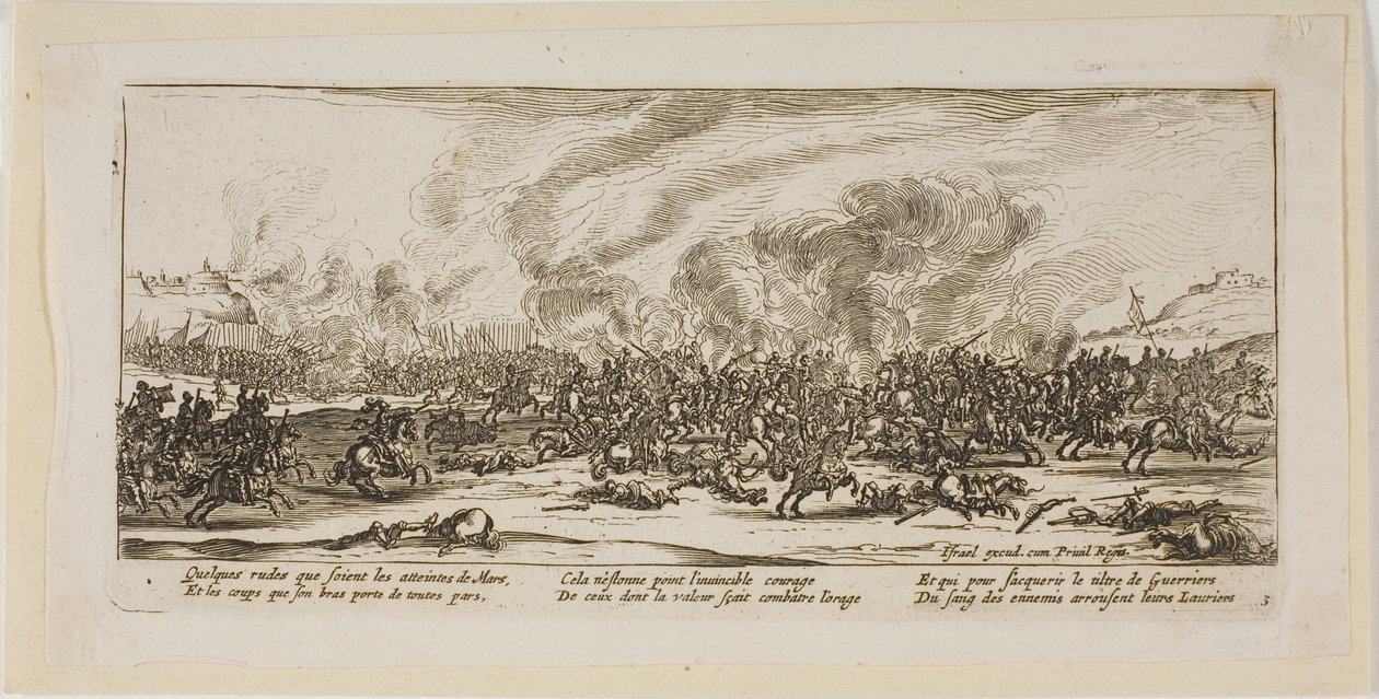 Die Schlacht, Platte drei aus Die großen Leiden des Krieges von Gerrit Lucasz van Schagen