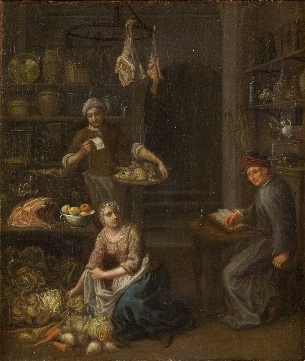 Abrechnung der Einkäufe in der Küche von Gerrit Lundens