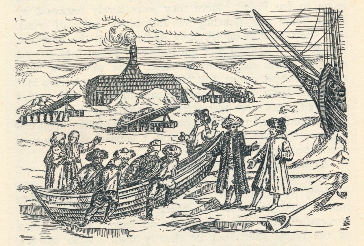 Barents in der Arktis: Hütte, in der wir überwinterten von Gerrit de Veer