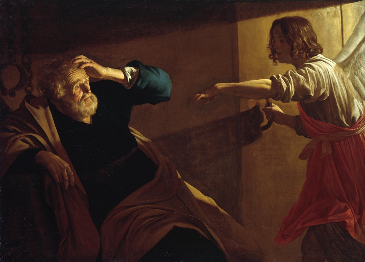 Die Befreiung des Heiligen Petrus von Gerrit van Honthorst