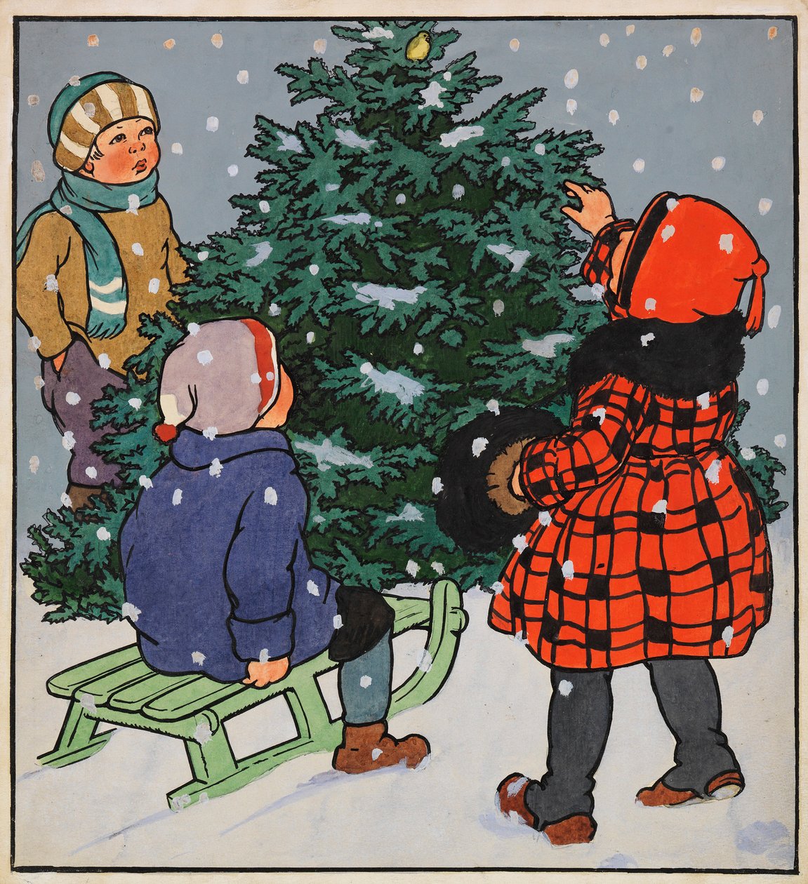Illustration zu Mein liebes kleines Buch, 1928 von Gertrud Caspari