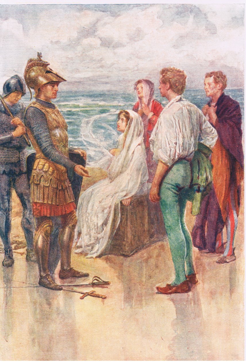 Das Urteil von Artegall, Geschichten aus der Faerie Queen, veröffentlicht von George Harrap and Company von Gertrude E. Demain (after) Hammond