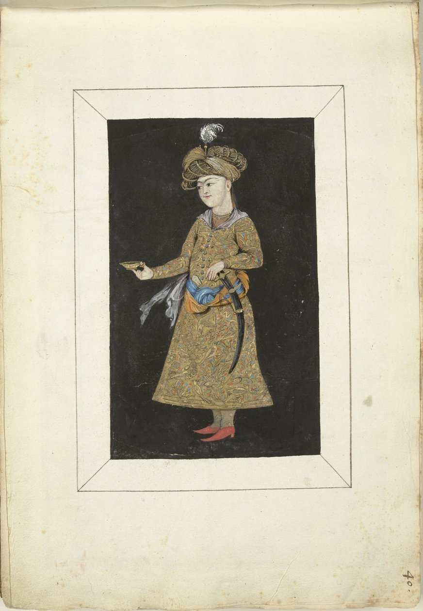 Persische Miniatur von Gesina ter Borch (possibly)