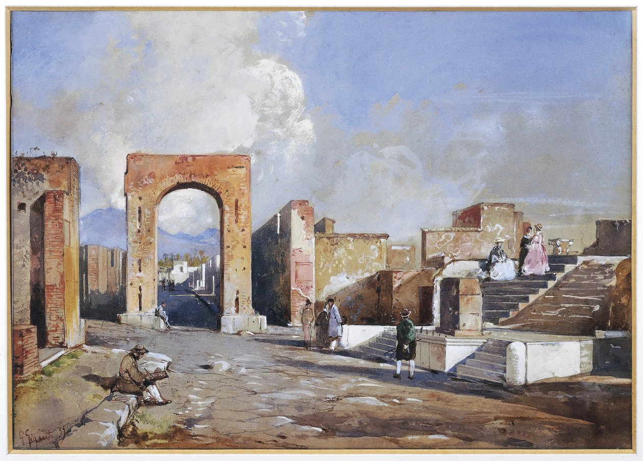 Ausgrabungen von Pompeji von Giacinto Gigante