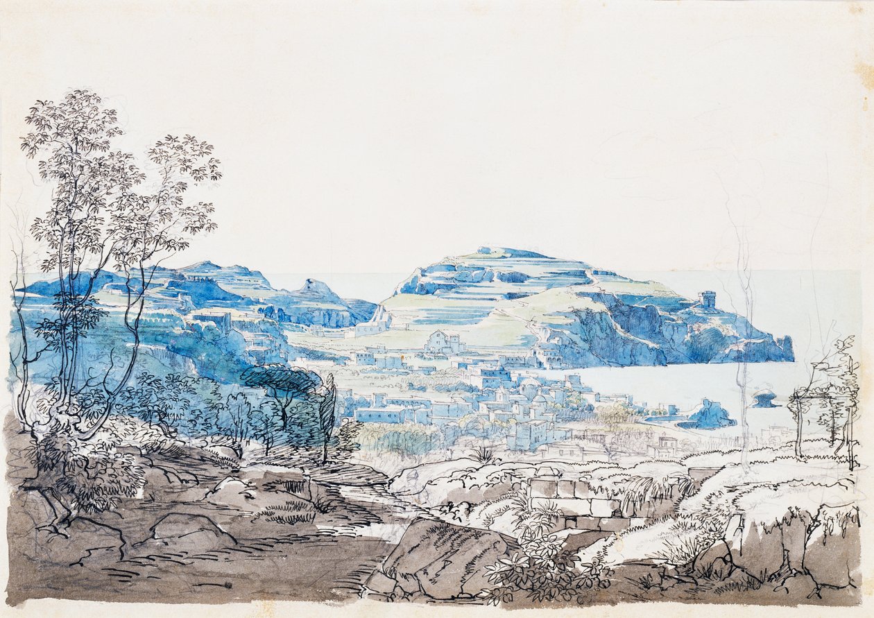 Blick auf Ischia (Lacco Ameno), ca. 1845 von Giacinto Gigante