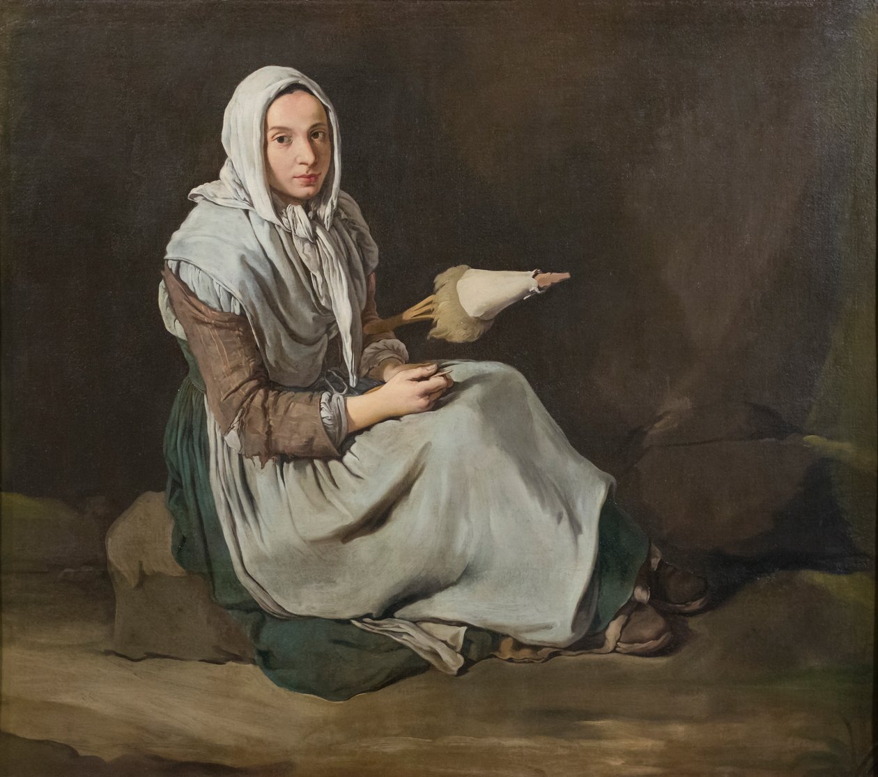 Die Spinnerin von Giacomo (1698 1767) Ceruti