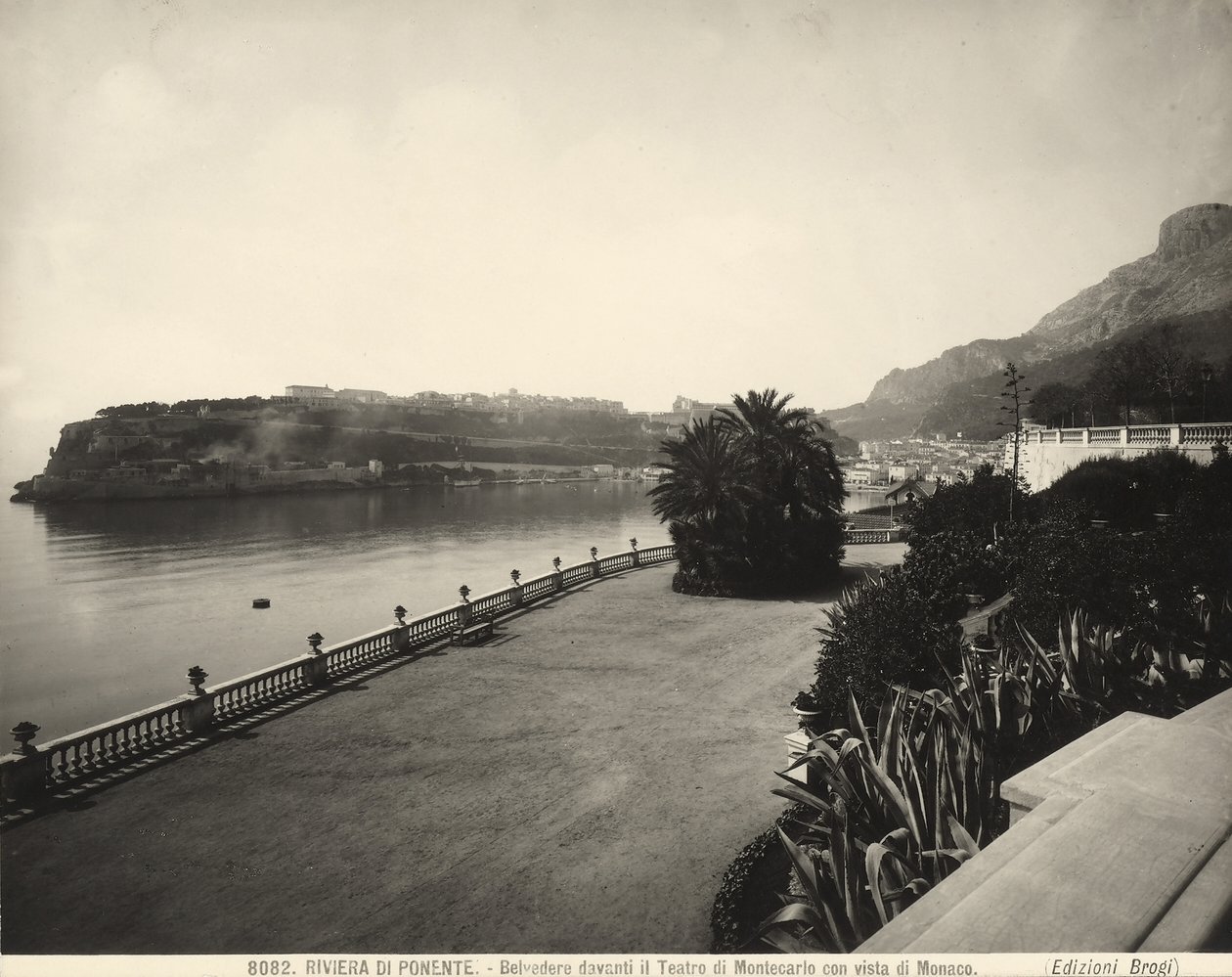 Aussichtspunkt vor dem Montecarlo Casino mit Blick auf Monaco von Giacomo Brogi