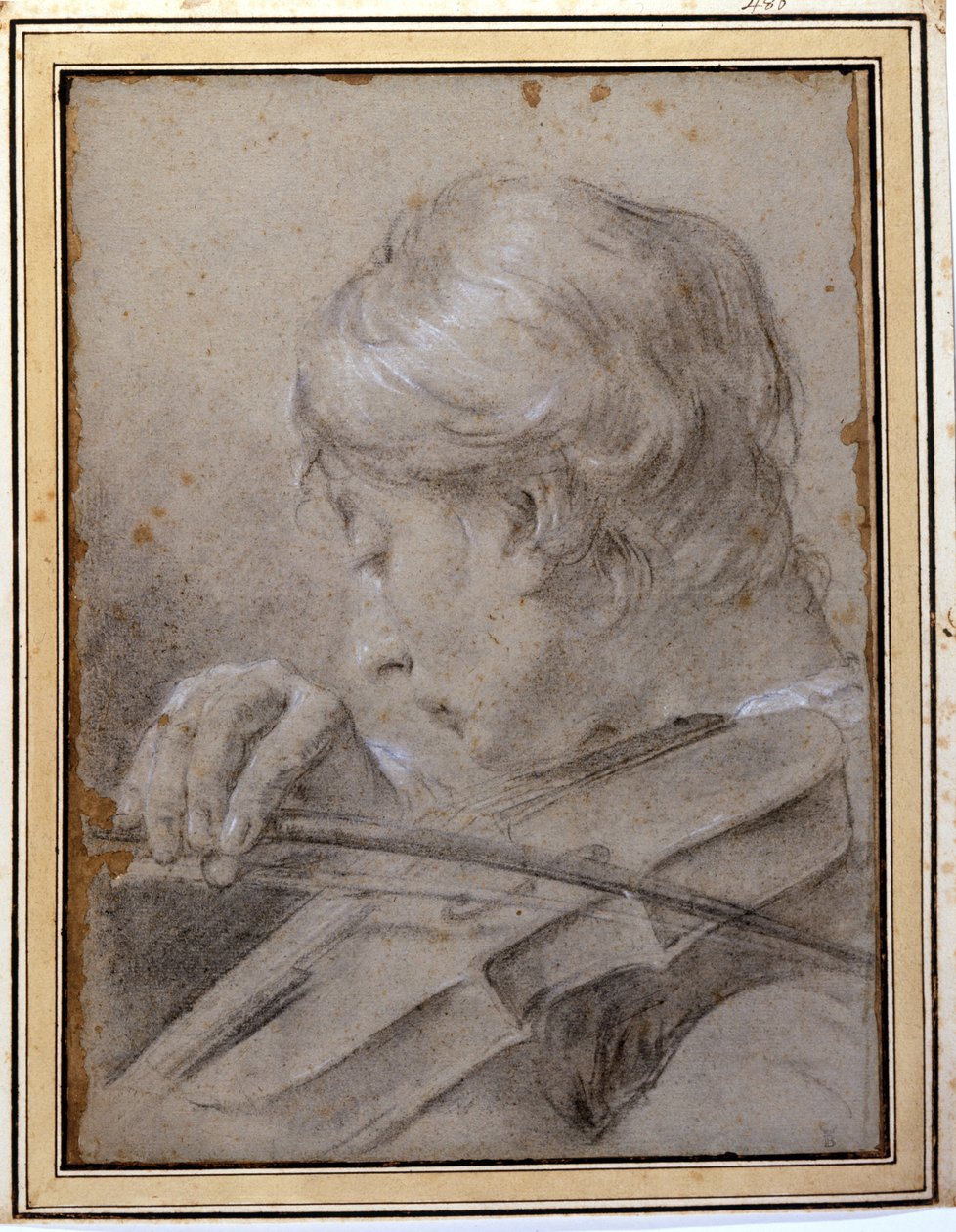 Der Geiger. G. P. Piazzetta (1683 - 1754). Mailand, Brera. von Giambattista Piazzetta